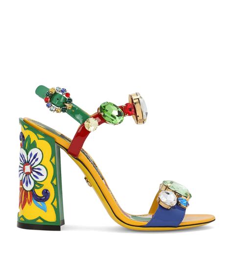 chancleta dolce gabbana|Heeled sandals, jeweled sandals, and wedges.